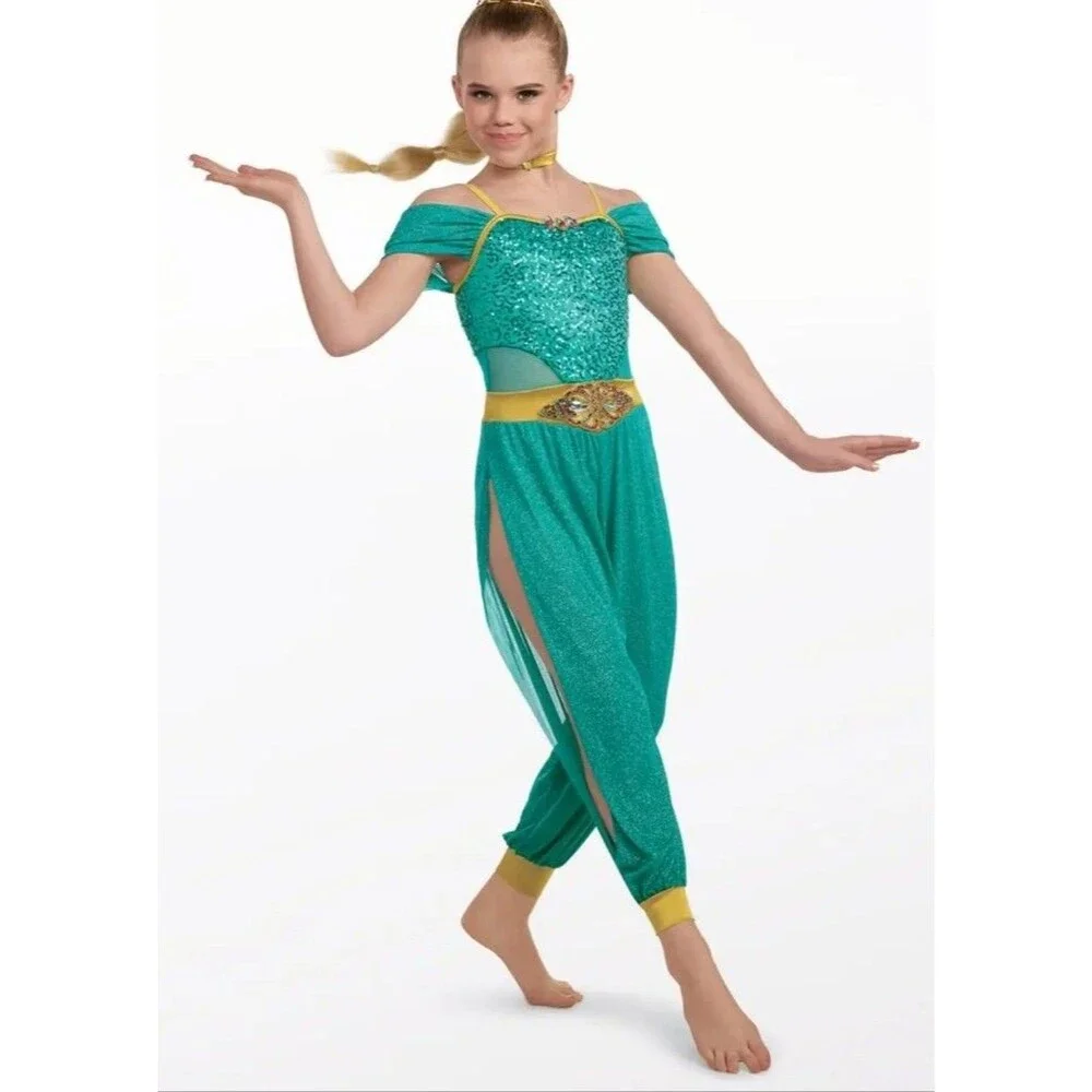 Weissman Dance Costume Genie in a Bottle Disney Jasmine XLC Extra Large Child